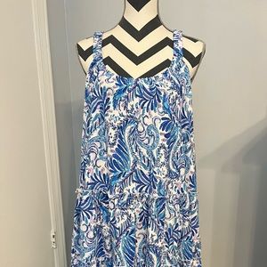 NWT Lilly Pulitzer Baja Blue Bird is the word dress